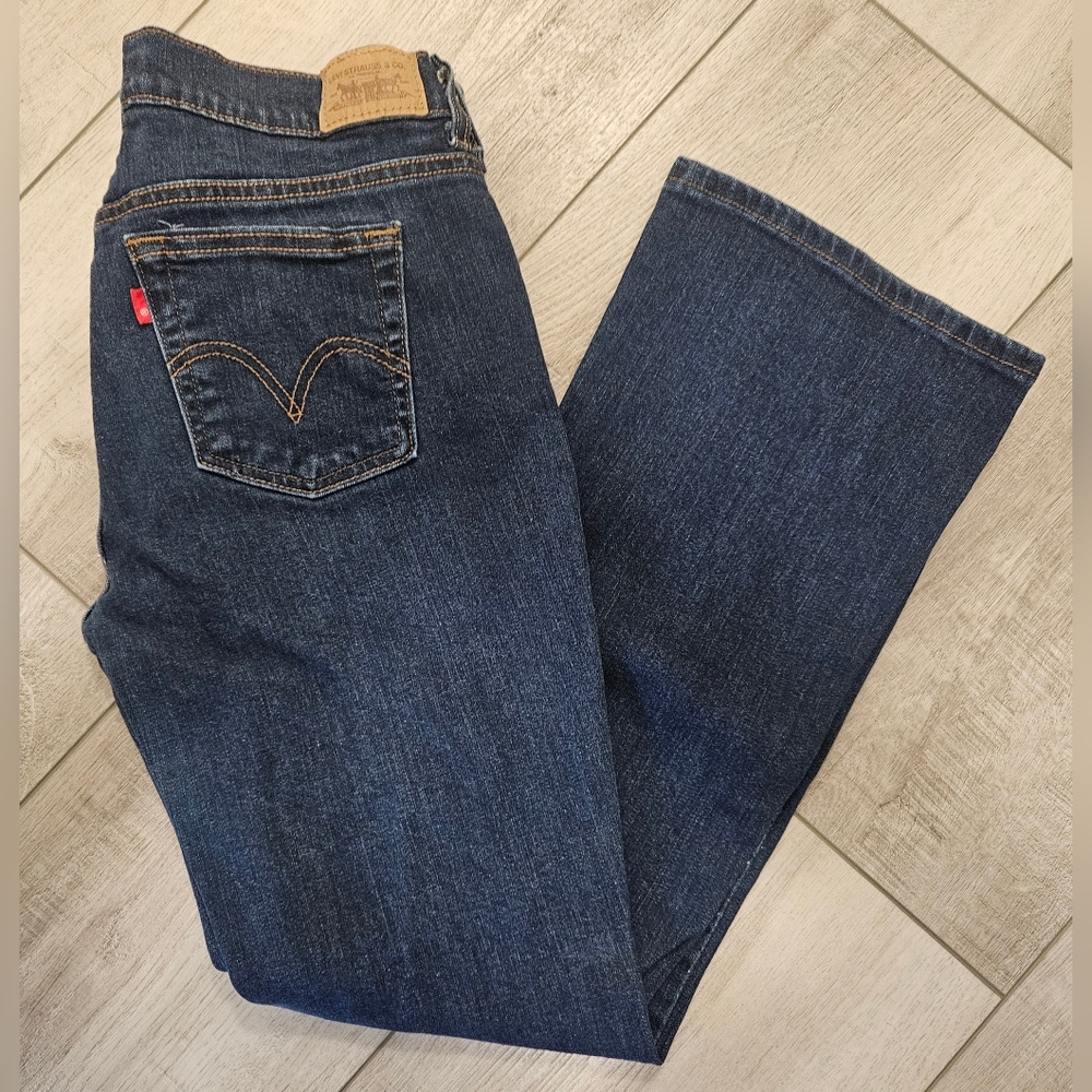 WOMENS LEVIS 515 BOOTCUT JEANS SIZE 10 SHORT #2643 - Picture 4 of 8